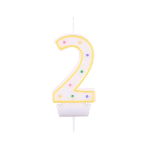 Idena 58362 - Zahlenkerze, Kuchenkerze, Tortenkerze, Dekoration, Kerzen, Geburtstag, Jubiläum, Jahrestag von Idena