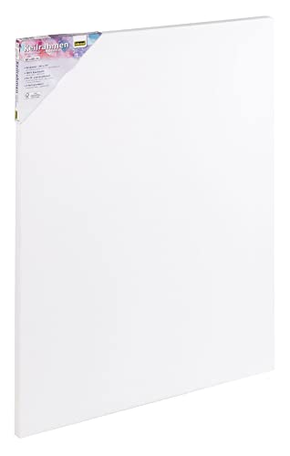 Idena 60006 - Keilrahmen mit Leinwand aus 100% Baumwolle, Grammatur 380 g/m², für Öl- und Acrylfarben, ca. 60 x 80 cm groß, weiß Idena 60006 - Keilrahmen mit Leinwand aus 100% Baumwolle, Grammatur 380 g/m², für Öl- und Acrylfarben, ca. 60 x 80 cm groß, weiß von Idena
