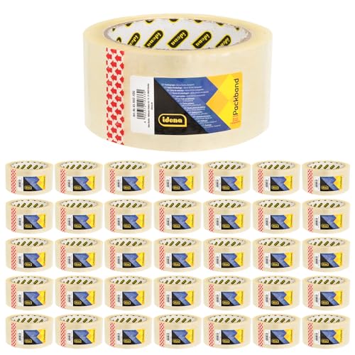 Idena 60063 - Klebeband transparent, 50 mm x 66 m, 36 Rollen geräuscharmes Paketband, ideal für Umzug und Versand Idena 60063 - Klebeband transparent, 50 mm x 66 m, 36 Rollen geräuscharmes Paketband, ideal für Umzug und Versand von Idena
