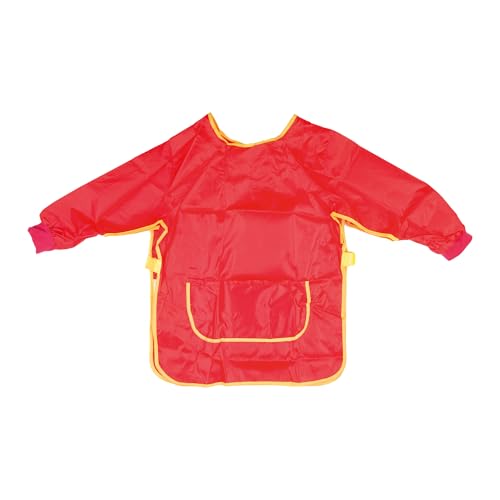 Idena 611184 Bastelschürze für Kinder, Größe S von 5-6 Jahren, Malkittel in Rot mit Langen Ärmeln, wasserabweisend, Kinderschürze mit Gummibund und Klettverschluss Idena 611184 Bastelschürze für Kinder, Größe S von 5-6 Jahren, Malkittel in Rot mit Langen Ärmeln, wasserabweisend, Kinderschürze mit Gummibund und Klettverschluss von Idena