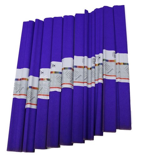 Idena 617147 - Krepppapier 10 Rollen 50 x 250 cm ultramarin von Idena