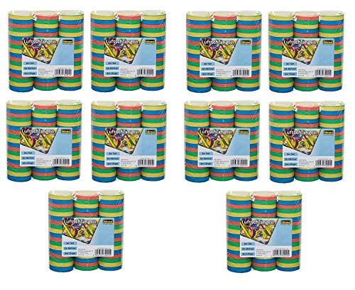 Idena 8274021 - Luftschlangen, Mehrfarbig (10x 3er Set, Mehrfarbig) von Idena