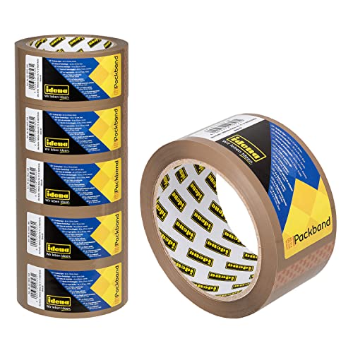 Idena 90129 - Klebeband braun, 50 mm x 66 m, 6 Rollen geräuscharmes Paketband, ideal für Umzug und Versand Idena 90129 - Klebeband braun, 50 mm x 66 m, 6 Rollen geräuscharmes Paketband, ideal für Umzug und Versand von Idena