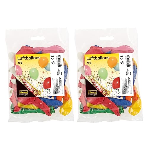 amscan Idena 90169 - Luftballons, 2 Packungen, bunt, 80 g, Dekoration für Geburtstage, Fasching, Einschulung amscan Idena 90169 - Luftballons, 2 Packungen, bunt, 80 g, Dekoration für Geburtstage, Fasching, Einschulung von Idena