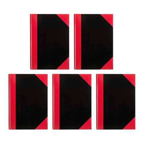 Idena 90297 - Notizbuch A6, 5 Stück, Kladde kariert mit 96 Blatt, 70 g/m², Hardcover Einband in Rot-Schwarz Idena 90297 - Notizbuch A6, 5 Stück, Kladde kariert mit 96 Blatt, 70 g/m², Hardcover Einband in Rot-Schwarz von Idena