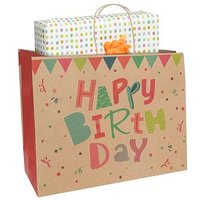 Idena Geschenktüte Geburstag Motiv 12,0 x 26,0 cm, 1 St. von Idena