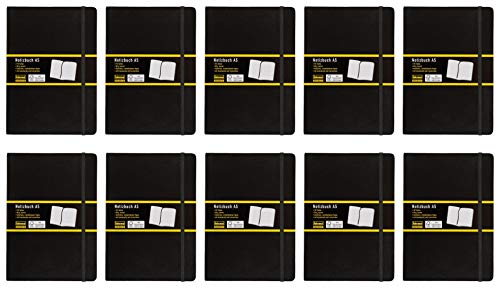 Idena Notizbuch (A5 | 10er Pack, kariert) von Idena