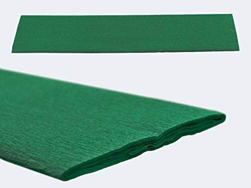 Krepp Papier 50 x 250 cm, verschiedene Farben(grün) von Idena