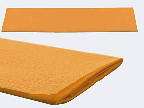 Krepp Papier 50 x 250 cm, verschiedene Farben(orange) von Idena