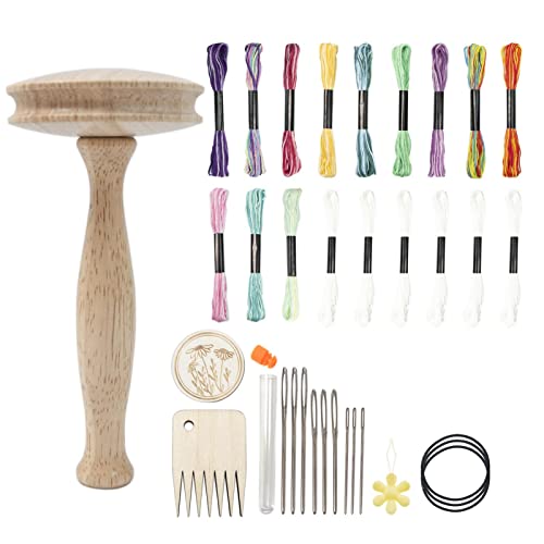 Idezek Stopfpilz, Stopfei-Set | Patch-Löcher-Reparatur-Werkzeuge mit stumpfer, gebogener Spitze, Gobelin-Nadeln für Socken, Kleidung, Handnähen von Idezek
