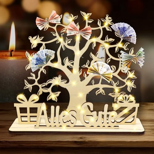 Idota Geldbaum Geschenk Geldgeschenk Geburtstag, Lebensbaum Deko mit Led, Geldgeschenke Verpacken Hochzeit Deko Ggeschenk Lebensbaum holz, Personalisierte Geburtstag Geschenk, Geldgeschenke Geburtstag Idota Geldbaum Geschenk Geldgeschenk Geburtstag, Lebensbaum Deko mit Led, Geldgeschenke Verpacken Hochzeit Deko Ggeschenk Lebensbaum holz, Personalisierte Geburtstag Geschenk, Geldgeschenke Geburtstag von Idota