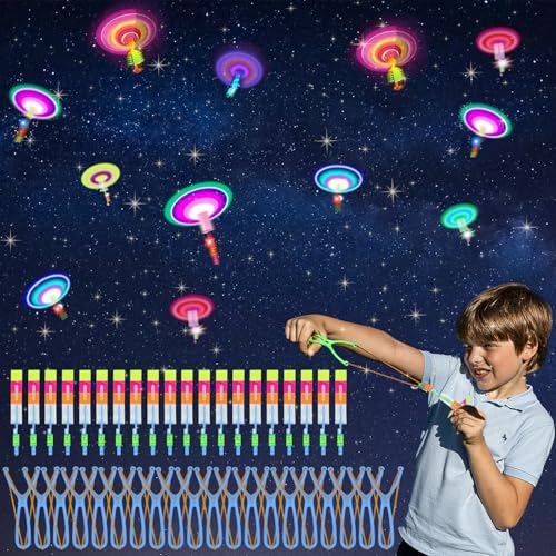 Idota Geburtstag Mitgebsel Propeller Spielzeug 20 Pcs, Helikopter Fliegen Spielzeug Leuchtspielzeug Party Mitgebsel, Mitbringsel Kinder 10 Jahre, Kindergeburtstag Gastgeschenke Tombola Preise(Blau) von Idota