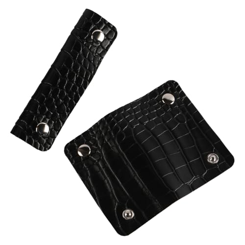 Ieron 2 STÜCKE Leder Gepäck Griff Wrap Krokodil Druck Tasche Griffe Abdeckung für Koffer Lebensmittel Einkaufstasche von Ieron