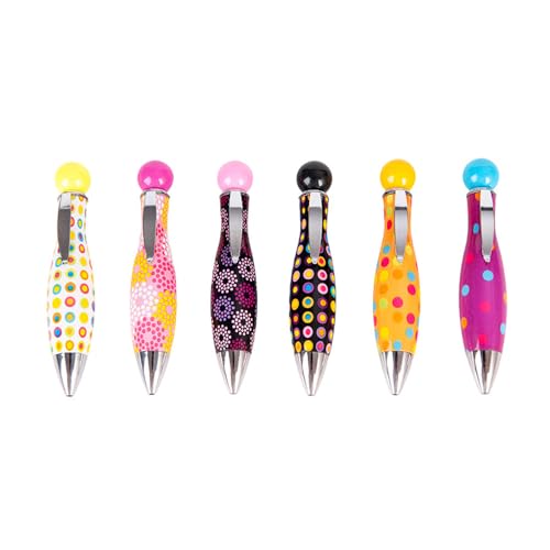 Ieron 6 Stück Bunte Bowling-Kugelschreiber, große, Dicke Mini-Kugelschreiber, entzückende, Dicke Kugelschreiber mit Clip für Schreibwaren im Schulbüro Ieron 6 Stück Bunte Bowling-Kugelschreiber, große, Dicke Mini-Kugelschreiber, entzückende, Dicke Kugelschreiber mit Clip für Schreibwaren im Schulbüro von Ieron