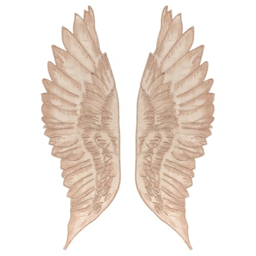Ieron Spitzenapplikationen mit Engelsflügeln, Stickerei, Spitzenaufnäher, Tüllapplikationen zum Selbermachen, Basteln, Kleidung, Hochzeit, Braut, Ballkleid, Nähwerkzeug, Zubehör, Gold Ieron Spitzenapplikationen mit Engelsflügeln, Stickerei, Spitzenaufnäher, Tüllapplikationen zum Selbermachen, Basteln, Kleidung, Hochzeit, Braut, Ballkleid, Nähwerkzeug, Zubehör, Gold von Ieron