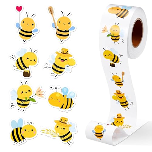1 Rollaufkleber für Kinder 500 Starke Kleber -Bienenstil -Aufkleber Roll Easy Peel & Stick 1 Zoll niedliches Tier für Wasserflaschen, Laptops und Fahrräder 1 Rollaufkleber für Kinder 500 Starke Kleber -Bienenstil -Aufkleber Roll Easy Peel & Stick 1 Zoll niedliches Tier für Wasserflaschen, Laptops und Fahrräder von Iewroyt