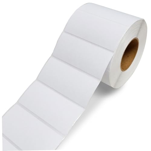 1000pcs/Roll 2x1 Wärmebezeichnungen, Wasser/Öl/tränenfeste Barcode-Etiketten, selbstklebender abnehmbarer thermischer Drucker für Barcodes Porto-Adresse Versand von Iewroyt