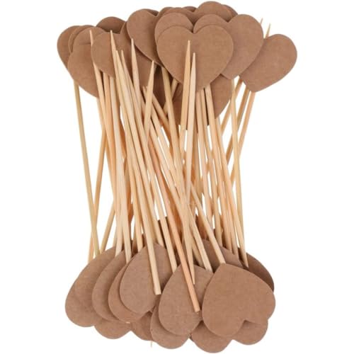 100pcs rustikaler Vintage Kraft Herz Hochzeit Brautdusche Cupcake Picks TOPPER 1 100pcs rustikaler Vintage Kraft Herz Hochzeit Brautdusche Cupcake Picks TOPPER 1 von Iewroyt