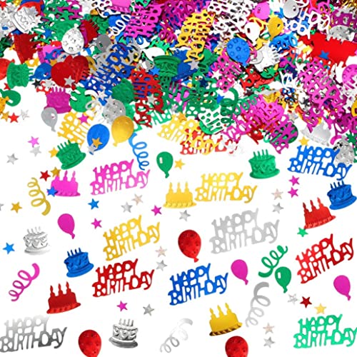 3000 PCs Confetti Geburtstagstorte Konfetti Tischstreudekorationen für Party, Babyparty, DIY Arts und Handwerk (Multi-Farben) von Iewroyt