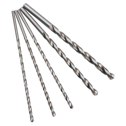 5pcs Twist Drill Bit Set, 8 Zoll lang 4/5/6/8/10 mm Hochgeschwindigkeitsstahl gerade Shank-Bohrer-Bit für Metallbearbeitung, Holzbearbeitung, | 5pcs Twist Drill Bit Set, 8 Zoll lang 4/5/6/8/10 mm Hochgeschwindigkeitsstahl gerade Shank-Bohrer-Bit für Metallbearbeitung, Holzbearbeitung, | von Iewroyt