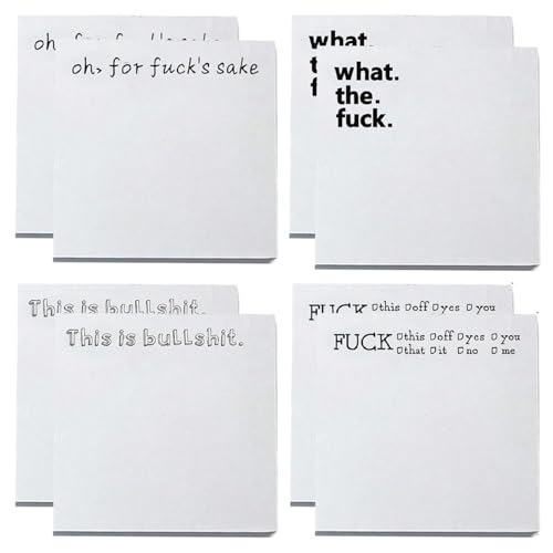 8pcs lustige Sticky-Noten für Erwachsene 3x3 '' lustige Sticky-Notizen mit lustigen Textklebernotiziers für Notizen, Schreiben von Erinnerungen oder Kritzeln 8pcs lustige Sticky-Noten für Erwachsene 3x3 '' lustige Sticky-Notizen mit lustigen Textklebernotiziers für Notizen, Schreiben von Erinnerungen oder Kritzeln von Iewroyt
