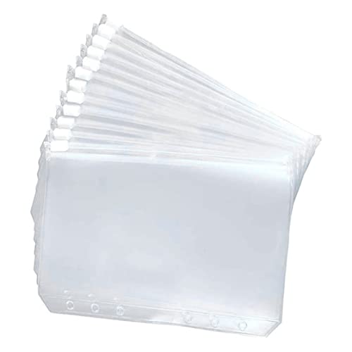 A7 Größe Losebeutel, 6 Löcher Kunststoff Loseblatt-Notebook-Reißverschlussbeutel für Dokument-Notebook-Karte, 12pcs. A7 Größe Losebeutel, 6 Löcher Kunststoff Loseblatt-Notebook-Reißverschlussbeutel für Dokument-Notebook-Karte, 12pcs. von Iewroyt