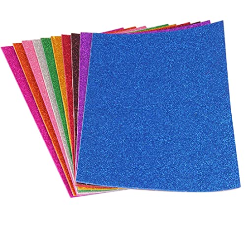 Foam Eva Blatt Glitzer Farbpapier A4 Karten verschiedene Farben Kinder Arts DIY -Handwerk 10pcs Foam Eva Blatt Glitzer Farbpapier A4 Karten verschiedene Farben Kinder Arts DIY -Handwerk 10pcs von Iewroyt