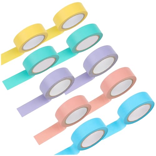 Highlighter Tape Strip Translucent entfernbare Registerkarten -Seitebereiche -Farbbuch Registerkarte "Office Supply 10pcs 5Colors) von Iewroyt