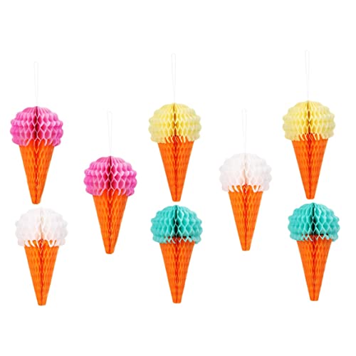 Iewroyt Eiscreme -Party -Dekor, 9 Stücke hängende EIS Wahnbodenkugel Tissue Paper Banner für Hochzeits Geburtstagdekoration Iewroyt Eiscreme -Party -Dekor, 9 Stücke hängende EIS Wahnbodenkugel Tissue Paper Banner für Hochzeits Geburtstagdekoration von Iewroyt