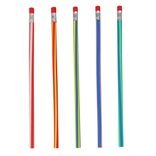 Iewroyt Flexible Stifte weiche Biedestifte mit Radiergummi für Schüler Kinder kreative stationäre Versorgung 50 PCs von Iewroyt