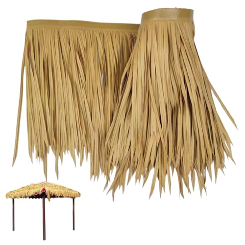 Iewroyt Gras -Tischrock, 9, 84ftx19.7in Hawaiianer Tischrock, schneidenfaltbare Strohdach, künstliche Strohdach für Sommer Tropical Birthday Beach Party Bar Dekor, Stil 1 Dach Iewroyt Gras -Tischrock, 9, 84ftx19.7in Hawaiianer Tischrock, schneidenfaltbare Strohdach, künstliche Strohdach für Sommer Tropical Birthday Beach Party Bar Dekor, Stil 1 Dach von Iewroyt