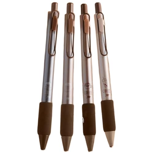 Iewroyt Kaffeestifte, 4pcs 0, 5 mm einziehbare Gel -Tintenstifte, schneller, trockener schwarzer Tintenstift mit Clip, tragbarer Kugelschreiber für Office -Schulmaterialien Iewroyt Kaffeestifte, 4pcs 0, 5 mm einziehbare Gel -Tintenstifte, schneller, trockener schwarzer Tintenstift mit Clip, tragbarer Kugelschreiber für Office -Schulmaterialien von Iewroyt