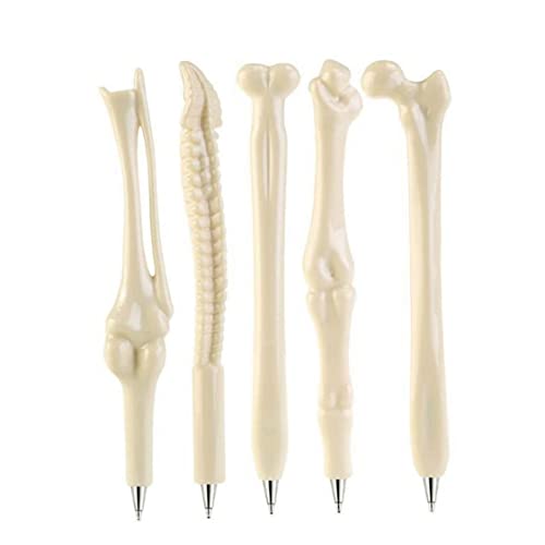 Iewroyt Kugelschreiber Ball Stift Neuheit Fingerschädel Knochenform Stationerie Bürovorräte für Schüler 5pcs von Iewroyt