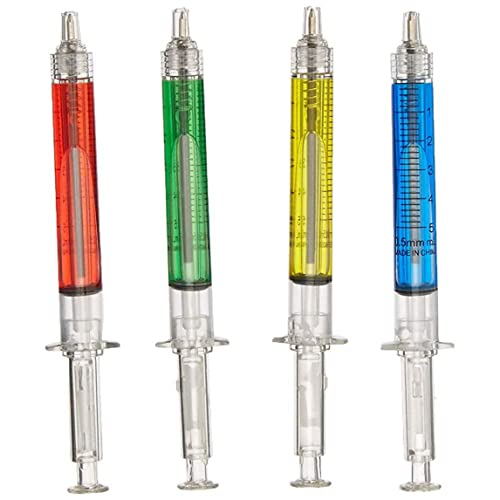 Iewroyt Kugelschreiber kreative Spritzenformballpunkte Stifte Imitation Pin Multi -Funktion rot grün blau gelb Ink Flüssigkeit für Schulbüro Home 4pcs Iewroyt Kugelschreiber kreative Spritzenformballpunkte Stifte Imitation Pin Multi -Funktion rot grün blau gelb Ink Flüssigkeit für Schulbüro Home 4pcs von Iewroyt