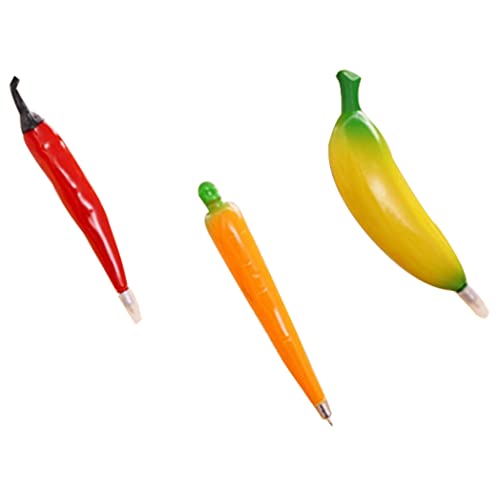 Iewroyt Kugelschreiber künstliche Bananen Karotte Pfeffer schreiben Stifte Früchte Gemüse Kühlschrank Magnete 3pcs Iewroyt Kugelschreiber künstliche Bananen Karotte Pfeffer schreiben Stifte Früchte Gemüse Kühlschrank Magnete 3pcs von Iewroyt