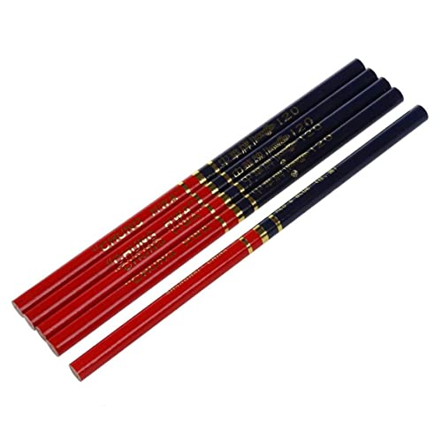 Iewroyt Rote und blaue Färbung Express Twin Points Check-Bleistift Dual Colored Double Ended Hb Stifte Marker Stiftholz Basis 5pcs von Iewroyt