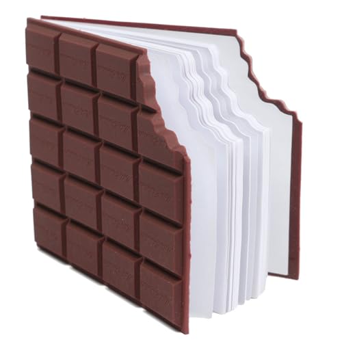Iewroyt Schokoladenduft-Aroma-Memo-Pad, 70 Blätter selbstklebend wiederverwendbares kleines Notizblock, Schreiben von kreativem Mini-Notizblock für Schulschreibmale, Memobuch von Iewroyt
