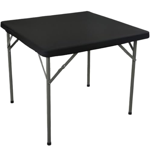 Quadratisch angepasste Tischdecke, Schwarze elastische Spandex-Tischabdeckungsabdeckungsklemme Klappkartenklappertisch-Tücher Toper-Kappe für Küche Esstische Picknick Terrasse Partytische im Freien Quadratisch angepasste Tischdecke, Schwarze elastische Spandex-Tischabdeckungsabdeckungsklemme Klappkartenklappertisch-Tücher Toper-Kappe für Küche Esstische Picknick Terrasse Partytische im Freien von Iewroyt