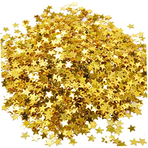 Sterntisch Konfetti Metallic Foil Stars Pine für Party Hochzeitsdekorationen, 30 Gramm/ 1 Unze (Gold) von Iewroyt
