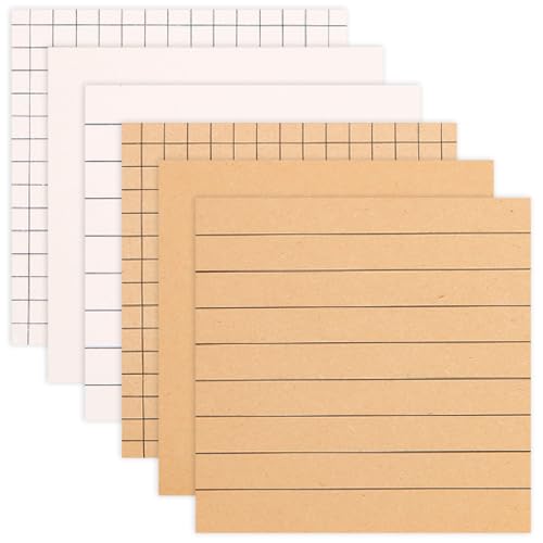 Sticky Notes 6PCS Self-Stick 420 Blätter Sticky Notes süß leicht zu posten kleiner wiederverwendbarer Neutral für Schul- und Bürovorräte Sticky Notes 6PCS Self-Stick 420 Blätter Sticky Notes süß leicht zu posten kleiner wiederverwendbarer Neutral für Schul- und Bürovorräte von Iewroyt