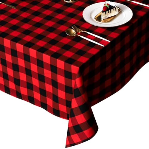 Tischtücher Rechteck Tischdecken rechteckige Buffalo prüfen Weihnachten Tischdecke Baumwollwäsche Karierte Tischtuch Baumwolltuch für Weihnachtsfeier Hochzeit Dekoration 135 * 180 cm, rot & schwarz Tischtücher Rechteck Tischdecken rechteckige Buffalo prüfen Weihnachten Tischdecke Baumwollwäsche Karierte Tischtuch Baumwolltuch für Weihnachtsfeier Hochzeit Dekoration 135 * 180 cm, rot & schwarz von Iewroyt