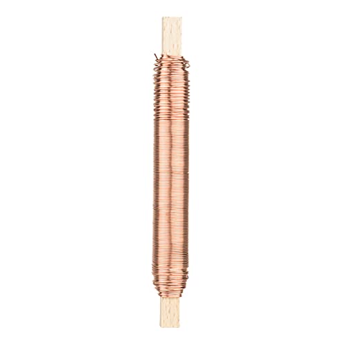 IFLO®Blumendraht & Basteldraht Grün – Floristik- und Wickeldraht für Blumen, Kränze & Garten, flexibel & robust, auf Spule (3er Pack - Wickeldraht Ø 0,65mm x 38m Kupfer) von Iflo