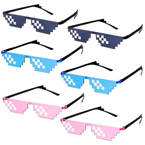 IhLux 6 Stücke Mosaik Brille Set, Party Sonnenbrille, Coole Lustige Sonnenbrille, UV Schutz Sonnenbrille, Coole Sachen Für Urlaubspartys, Fasching, Spielzeug Ideal Für Partys Und Verkleidungen IhLux 6 Stücke Mosaik Brille Set, Party Sonnenbrille, Coole Lustige Sonnenbrille, UV Schutz Sonnenbrille, Coole Sachen Für Urlaubspartys, Fasching, Spielzeug Ideal Für Partys Und Verkleidungen von IhLux