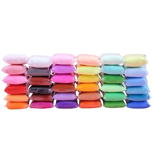 IhLux Lufttrocknender Ton 36 Farben Modelliermasse für Kinder mit Werkzeug Gebackener Ton DIY Modelliermasse für Kinder Lernspielzeug magische Modelliermasse Geschenk für Kinder IhLux Lufttrocknender Ton 36 Farben Modelliermasse für Kinder mit Werkzeug Gebackener Ton DIY Modelliermasse für Kinder Lernspielzeug magische Modelliermasse Geschenk für Kinder von IhLux