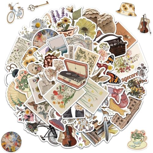 Vintage Sticker Aesthetic Aufkleber 50 Stücke, Vinyl Scrapbook Zubehör Retro Aufkleber, Vintage Aufkleber, Retro Scrapbook Zubehör DIY Handwerk Dekor für Journal Vintage Sticker Aesthetic Aufkleber 50 Stücke, Vinyl Scrapbook Zubehör Retro Aufkleber, Vintage Aufkleber, Retro Scrapbook Zubehör DIY Handwerk Dekor für Journal von IhLux