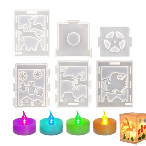 Ihdjasg Weihnachtsformen,6-Teilige Silikonformen Mit Weihnachtsmotiven | Einfach Entfernbare Gießform | Weihnachtsdekoration und Halloween Party Deko Ihdjasg Weihnachtsformen,6-Teilige Silikonformen Mit Weihnachtsmotiven | Einfach Entfernbare Gießform | Weihnachtsdekoration und Halloween Party Deko von Ihdjasg