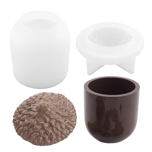Kerzenform Silikon Tannenzapfen, Silikonharz Gießform Mit Deckel, Wiederverwendbare Easy Release, Weihnachts Halloween Dekorationen, Für Seifen Kerzen Schmuckstücken Kerzenform Silikon Tannenzapfen, Silikonharz Gießform Mit Deckel, Wiederverwendbare Easy Release, Weihnachts Halloween Dekorationen, Für Seifen Kerzen Schmuckstücken von Ihdjasg