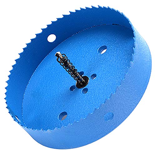 Lochsäge 159mm, M42 HSS Lochbohrer Set Bimetall mit Sechskant-Schaft und Zentrierenden Metallbohrern Bohrkronen Set für Metall,Eisen,Aluminium,Holz,Trockenbau, Kunststoff, Faserplatten, Blau Lochsäge 159mm, M42 HSS Lochbohrer Set Bimetall mit Sechskant-Schaft und Zentrierenden Metallbohrern Bohrkronen Set für Metall,Eisen,Aluminium,Holz,Trockenbau, Kunststoff, Faserplatten, Blau von Ihomepark