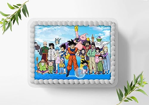 Für den Geburtstag ein Tortenbild, Rechteckig A4, Zuckerbild mit dem Motiv: Dragonball, Essbares Foto für Torten, Tortenaufleger - 0881z Für den Geburtstag ein Tortenbild, Rechteckig A4, Zuckerbild mit dem Motiv: Dragonball, Essbares Foto für Torten, Tortenaufleger - 0881z von Ihr Onlineshop Digital-on 24