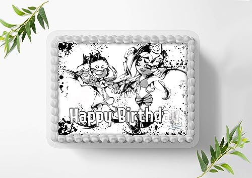 Für den Geburtstag ein Tortenbild, Rechteckig A4, Zuckerbild mit dem Motiv: Splatoon, Essbares Foto für Torten,Tortenaufleger - 0947z Für den Geburtstag ein Tortenbild, Rechteckig A4, Zuckerbild mit dem Motiv: Splatoon, Essbares Foto für Torten,Tortenaufleger - 0947z von Ihr Onlineshop Digital-on 24